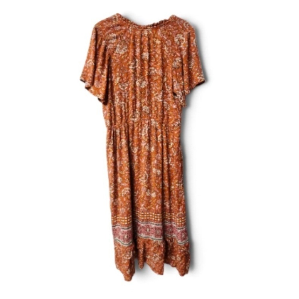 Knox Rose Maxi Dress Large Short Sleeve Boho Floral Tassel Boho Cottagecore Chic - Picture 8 of 12